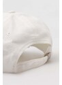 Bavlněná baseballová čepice Guess bílá barva, s aplikací, AW9493 COT01