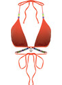 Trendyol Red Triangle Bead Accessory Bikini Top