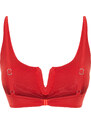 Trendyol Red Bralette Bikini Top