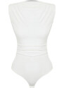 Trendyol Bridal White Fitted Knitted Snap Body