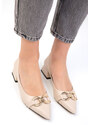 Soho Women's Beige Classic Heeled Shoes 18863