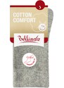 Bellinda COTTON COMFORT SOCKS - Women's cotton socks with comfortable hem - gray highlights