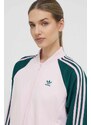 Mikina adidas Originals dámská, růžová barva, vzorovaná, IM9821