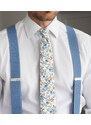 BUBIBUBI Bílá kravata Milly