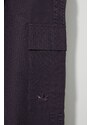 Bavlněná sukně adidas Originals fialová barva, maxi, IT9019