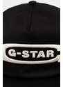 Kšiltovka G-Star Raw černá barva, s aplikací