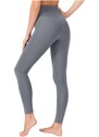 LOS OJOS Women's Anthracite High Waist Consolidating Sports Leggings