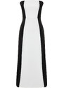 Trendyol Black A-Line Strapless Maxi Woven Dress with Detachable Straps