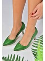 Fox Shoes Women's Green Stiletto Heeled Stilettos