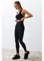 Trendyol Premium Black 2nd Layer with Extra Tummy Tuck Push Up Full Length Knitted Sports Leggings