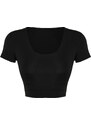 Trendyol Black 2-Layer With Pad Inside Sports Bra Pool Collar Knitted Sports Top/Blouse