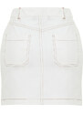 Trendyol Ecru Gabardine Fabric Mini Length Woven Skirt