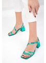 Soho Green Women's Classic Heeled Shoes 18016