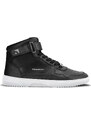 Barefoot tenisky Barebarics Zing - High Top - Black & White - Leather