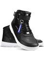 Barefoot tenisky Barebarics Zing - High Top - Black & White - Leather