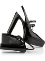 BOTY NA VYŠŠÍ PLATFORMĚ KARL LAGERFELD SOIREE PLATFORM DOUBLE STRAP SLING