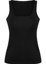 Trendyol Black Compression 2 Layer Padded Sports Bra Square Neck Knitted Sports Top/Blouse