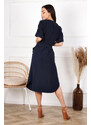 Merce Dress Gala Navy Blue