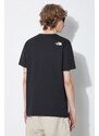 Bavlněné tričko The North Face M Berkeley California Pocket S/S Tee černá barva, s potiskem, NF0A87U2JK31