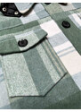 Ann Gissy Zelená dámská károvaná košilová bunda (AG3-1813)