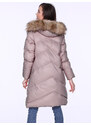 PERSO Kabát BLH220011FF Růžový