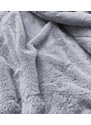 Libland Dámská semišová bunda ramoneska ve vřesové barvě s kožešinou (6502BIG)