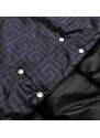 MINORITY Oboustranná černá dlouhá bunda s kapucí (P22-6638-1)