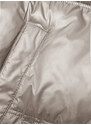 S'WEST Béžová dámská zimní bunda s kapucí (B8205-12)