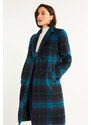Monnari Kabáty Dvoubarevný kabát s kapsami Multi Navy Blue