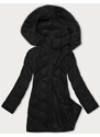 Z-DESIGN Černá dámská zimní bunda s kapucí (H-898-01)