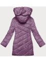 Z-DESIGN Fialová dámská zimní bunda s kapucí (H-898-38)