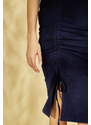 Monnari Sukně Pletená sukně s volánky Multi Navy Blue