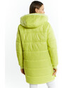 Monnari Kabáty Dámský prošívaný kabát zelený