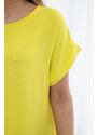 K-Fashion Šaty s kapsami žlutý
