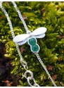 Yoga life Happy life Náramek Dragonfly Amulet