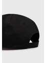 Bavlněná baseballová čepice C.P. Company Gabardine černá barva, s aplikací, 16CMAC282A006288A