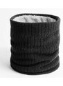 Camerazar Zimní hřejivá šála na krk, černá, 100% akrylové vlákno, univerzální velikost