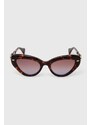 Sluneční brýle Vivienne Westwood dámské, hnědá barva, VW505311053