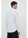 Košile Calvin Klein pánská, bílá barva, slim, s klasickým límcem