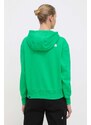 Mikina The North Face W Essential Hoodie dámská, zelená barva, s kapucí, s aplikací, NF0A7ZJDPO81