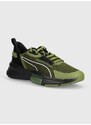 Tréninkové boty Puma PWRFrame TR 3 Neo zelená barva, 379627