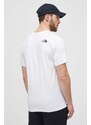 Bavlněné tričko The North Face bílá barva, s potiskem, NF0A87N5YPO1
