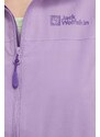 Nepromokavá bunda Jack Wolfskin ELSBERG 2.5L JKT dámská, fialová barva, 1115951