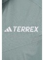 Nepromokavá bunda adidas TERREX Multi pánská, zelená barva, IN4771