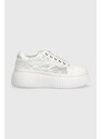 Sneakers boty Karl Lagerfeld KREEPER LO bílá barva, KL42324