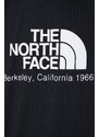 Bavlněné tričko The North Face M Berkeley California S/S Tee černá barva, s potiskem, NF0A87U5JK31