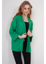 Bigdart 5862 Knitted Kimono - Green