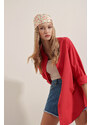 Bigdart 3900 Oversize Basic Long Shirt - Red