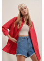 Bigdart 3900 Oversize Basic Long Shirt - Red