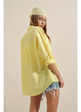 Bigdart 3900 Oversize Long Basic Shirt - Yellow